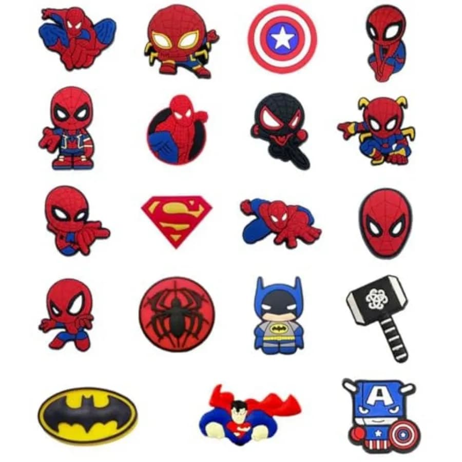 19Pcs Spider Shoe Decoration Charms for Croc Clog Sandals, Shoe Accessories Charms for Adults