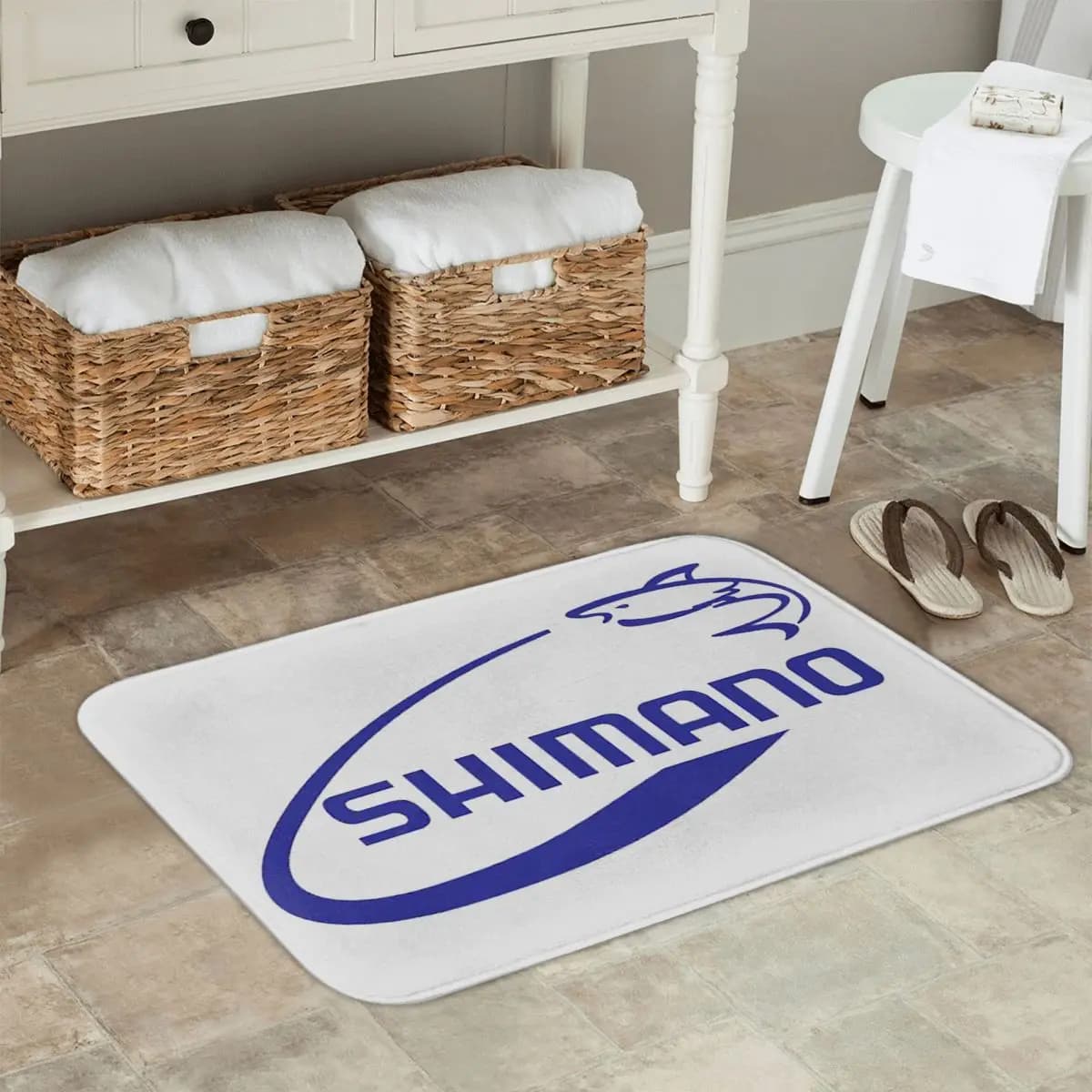S-Shimano-S Fishing Fish Merch Non-slip Zerbino Water Oil-proof Mat Kitchen entry Mat Balcony Mat