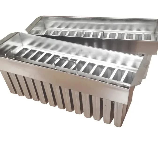 Stampo per ghiaccioli in materiale commerciale in acciaio inossidabile Stampo per ghiaccioli per gelato con dimensioni personalizzate di disegno
