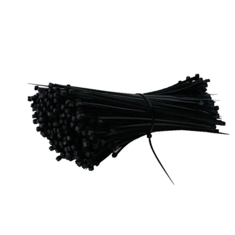 Fascetta fermacavi in plastica e nylon 100 pezzi Anello di fissaggio nero 3X100 Cerniera 4X200 con autobloccante 5X300