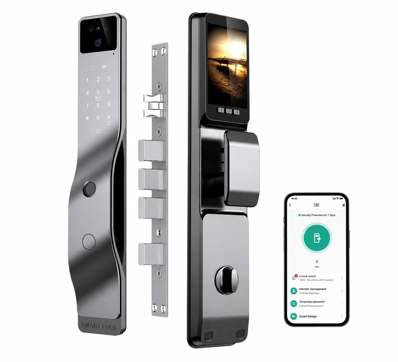 Smart Door Lock for Hotels Recognition Smart Door Camera Lock for Gate Smart Door Lock