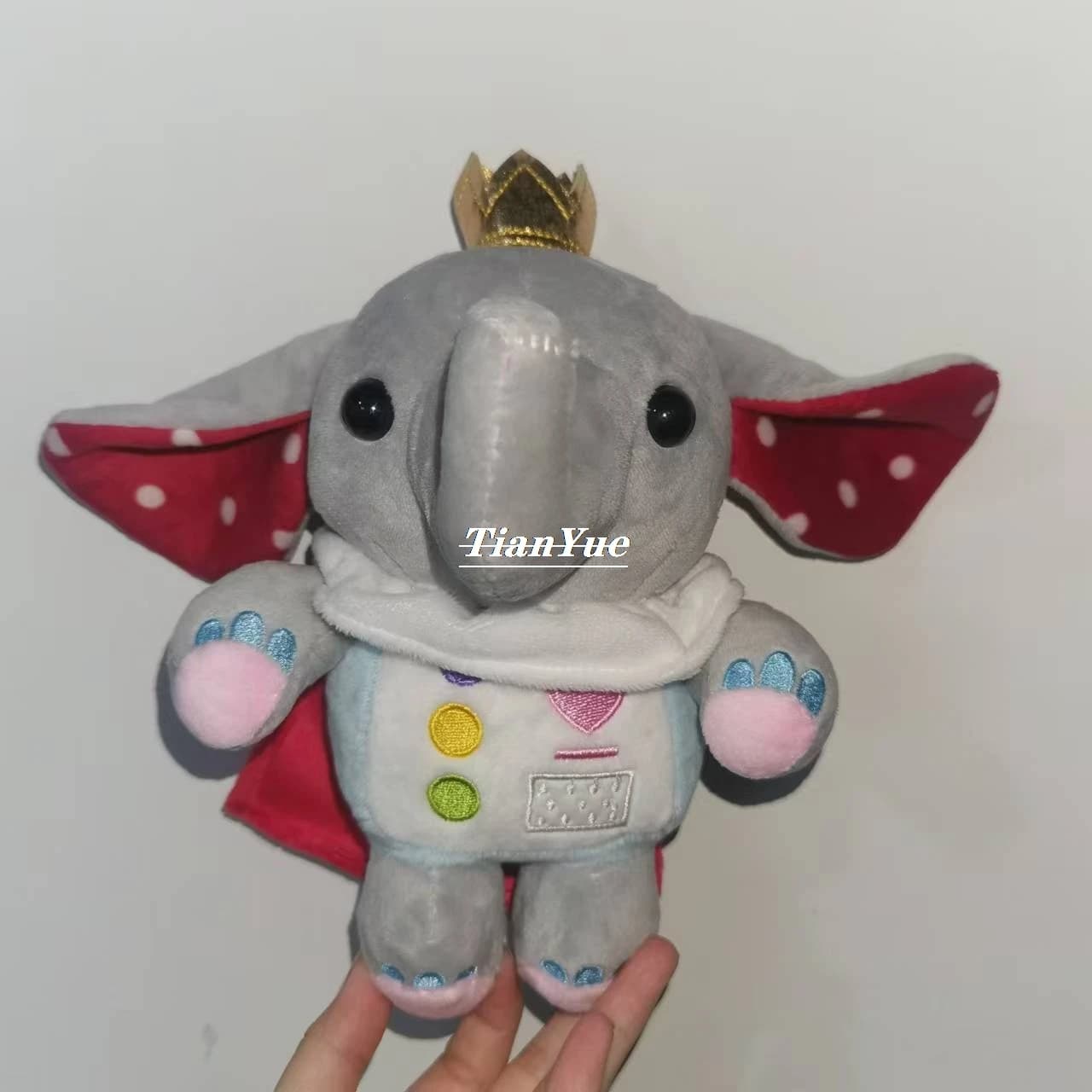Simpatico elefante prende due animali bambola da gioco calda Giocattolo regalo di Natale per bambini 22 cm