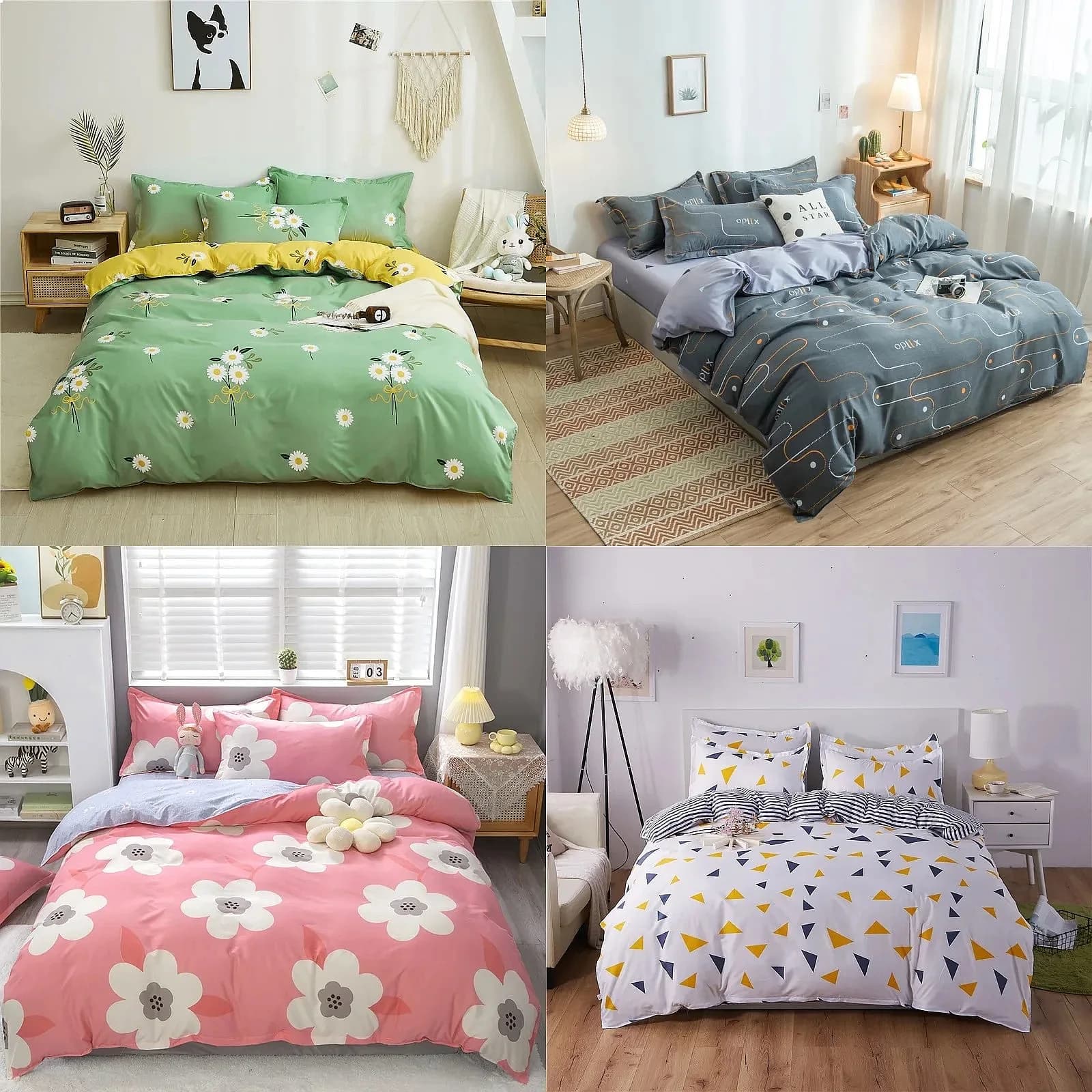 Cute Cartoon Print Duvet Cover 220x240 Double-sided Comforter Cover Adults Kids Lovely Pattern Quilt Cover No Pillowcase