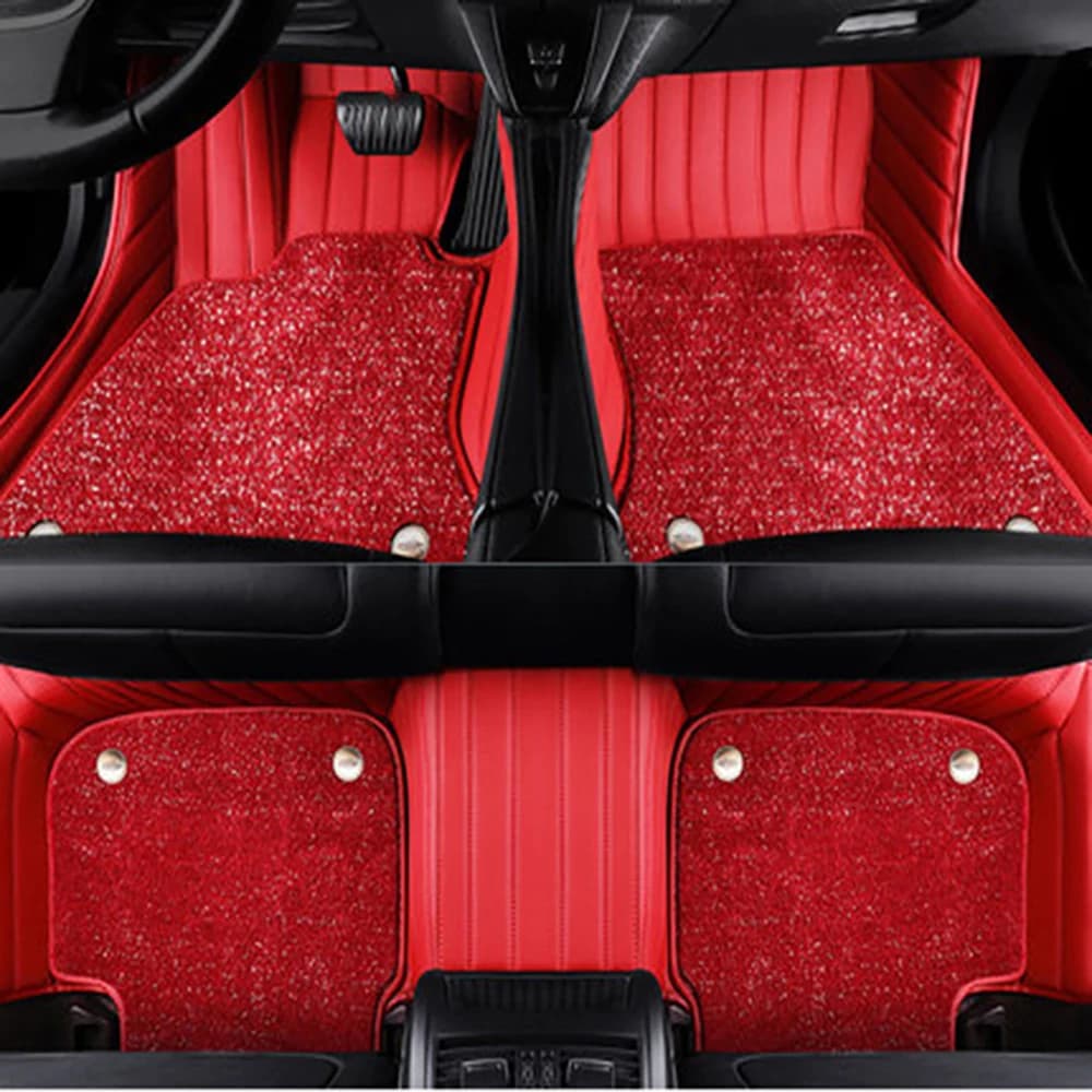 Tappetini auto personalizzati a doppio strato per Mercedes Benz CLASSE E W212 W213 W214 E300 Tappeti auto Fodere per piedi Accessori auto