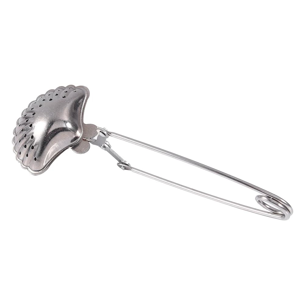 430 Stainless Steel long handle Loose Leaf Tea Tong Tea Maker Strainer for Tea Coffee and Seasonings Tea Filter