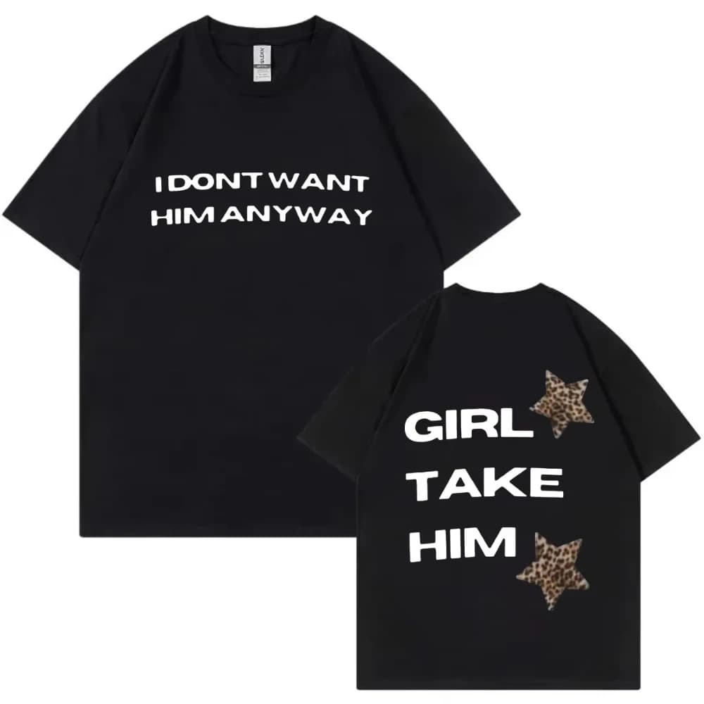 Tate McRae It's Ok I'm Ok Print T Shirt Men's Women Casual Fashion Short Sleeve T-shirts Oversized High Quality Cotton T-shirts