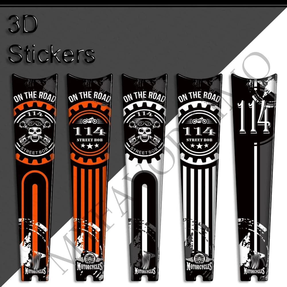 Per Harley Davidson Street Bob 114 3D Moto Serbatoio Carburante Pad Ginocchio Decal Protector Kit Adesivo Accessori Dipinti Personalizzati
