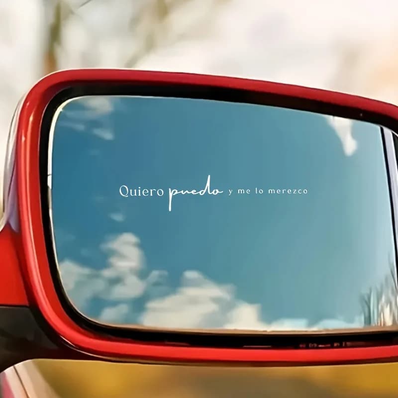 4Pcs Spanish Inspirational Quote Vinyl Stickers Waterproof Decals for Car Helmet Laptop Water Bottle Phone Case Decor
