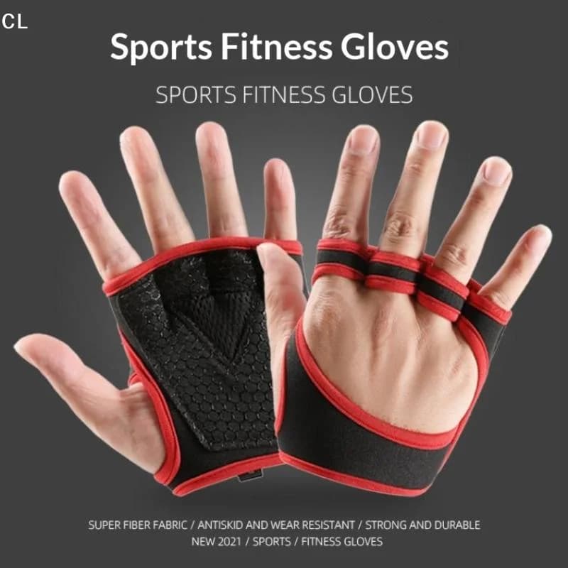 AttireTroveHand Palm Protector Gym Fitness Gloves Bodybuilding Workout Power Weight Lifting Training Gloves Dumbbell Grips Pads