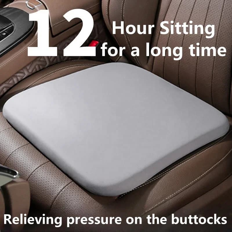 Cuscino per sedile in cotone memory da 1 pezzo Cuscino per seggiolino auto ergonomico quattro stagioni per ufficio in auto e studente