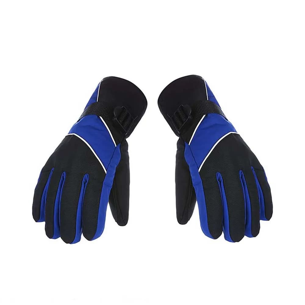 Guanti anti-freddo da sci in cotone PP Guanti morbidi antispruzzo unisex antivento Touch screen Guanti da dito ispessiti anti-smarrimento