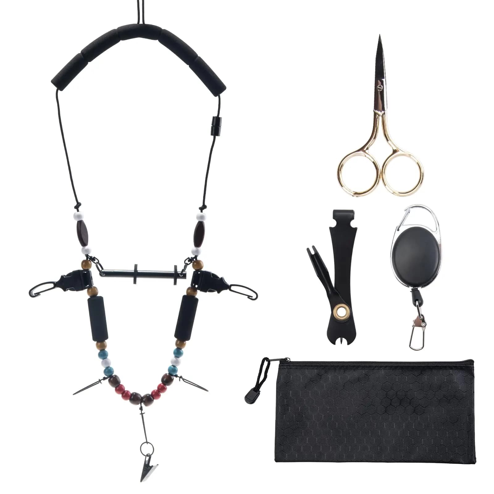 Cordino per Pesca a Mosca Goture, Leggero con Sgancio Rapido, Accessori per Pesca a Mosca con Cinturino in Schiuma EVA, Accessori per la Pesca a Mosca