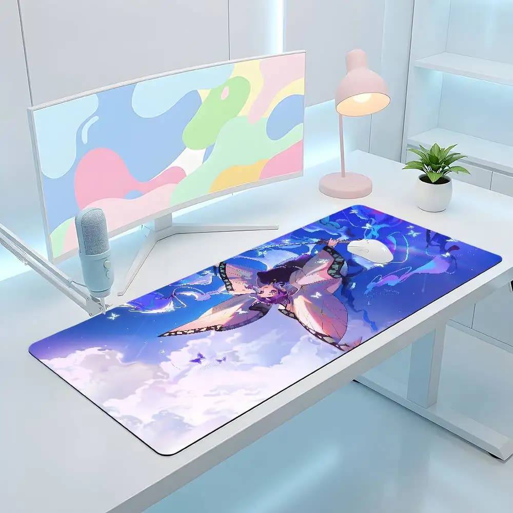 Demon Slayer Anime Keyboard Mouse Pad Gaming Desk Protector Laptop PC Accessories Mousepad Mats