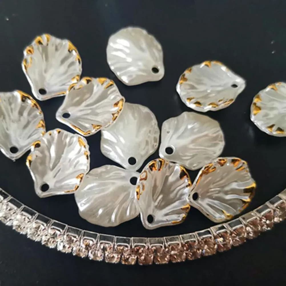 100 Pezzi Delicati Ciondoli a Forma di Petalo di Fiore Pre-Forati per Creazione di Gioielli Fai-da-Te, Orecchini, Collane, Bracciali, Forniture per Artigianato, Ciondoli in Bulk