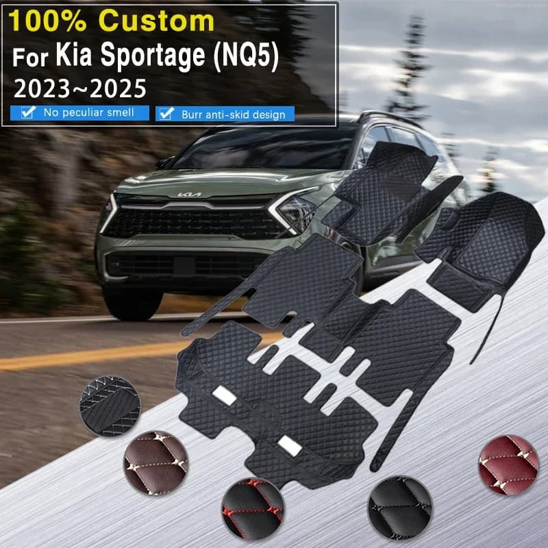 Tappetini per auto completi per Kia Sportage NQ5 2023 2024 2025 7eat Tappetini per auto resistenti allo sporco Tapetes Para Carro Car Ac