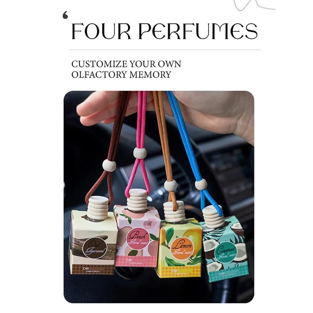 Deodorant for environments with car aromatherapy pendant, suitable for everyday driving, travel, adorable car deodorant for women and men N1G6