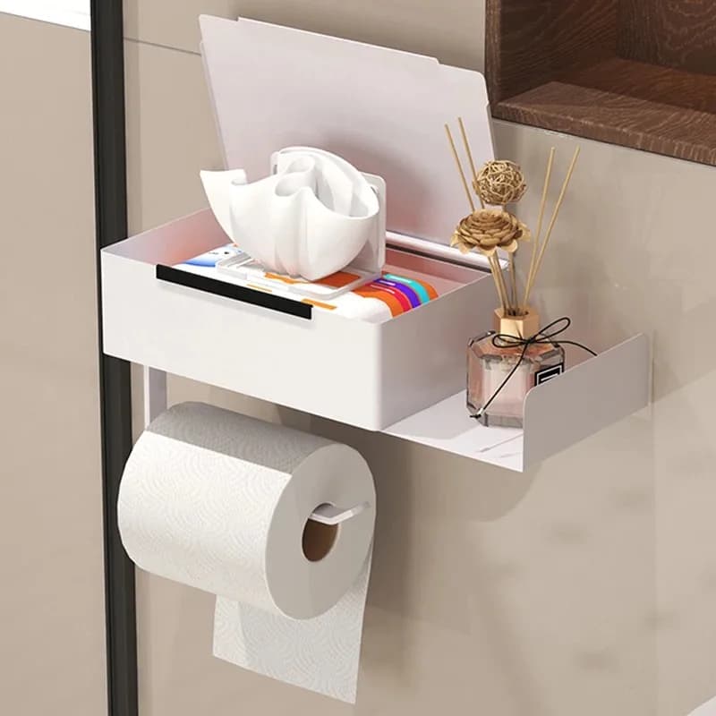 Portarotolo di Carta Igienica di Lusso in Acciaio Inox 304 Non Poroso, Accessorio per Bagno