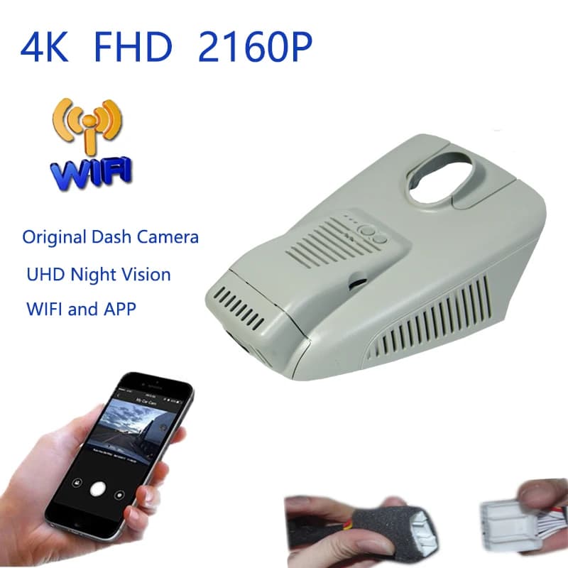 4K Plug And Play For Mercedes-Benz E180 E200 E260 E300 E320 E400 GLE300 2014 2015 2016-2018 Car recorder Wifi DVR Dash Cam