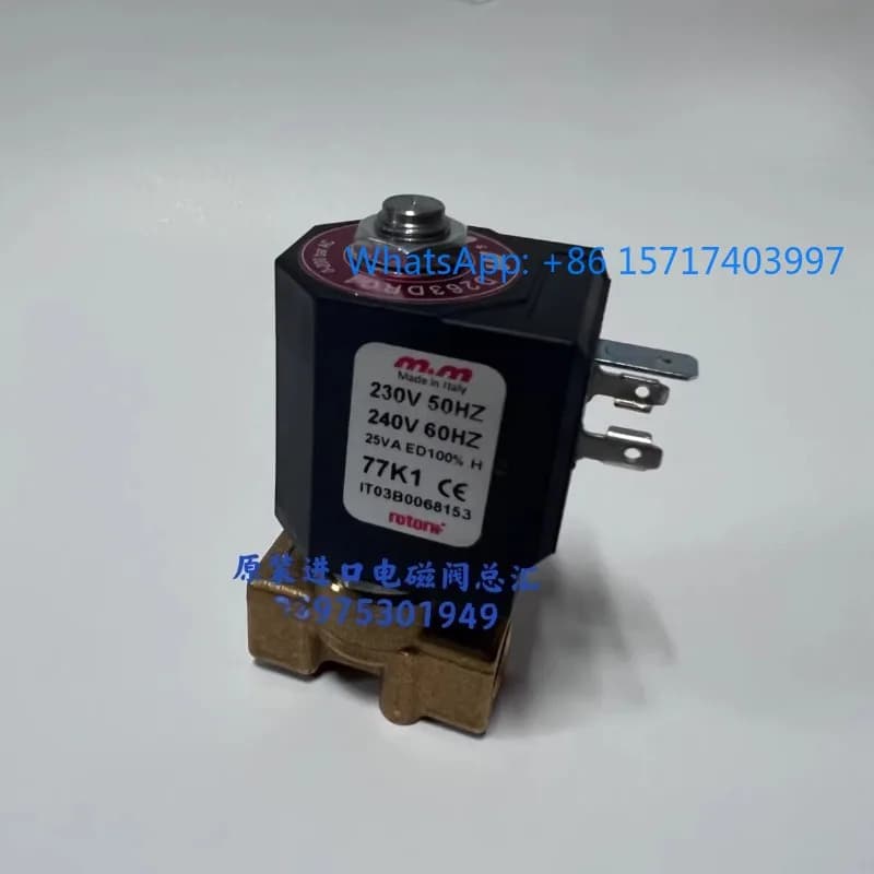 Valvola solenoide originale italiana M&M D263DRC1 0-200bar per apparecchiature di nebulizzazione umidificatore