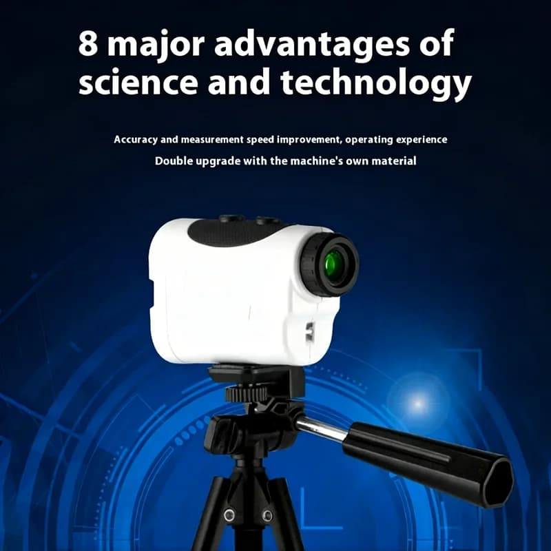 Telemetro Laser 1500m, Telescopio Monoculare 7X ad Alta Precisione, Misuratore di Distanza per Golf con Blocco Bandiera, Lente Ottica con Prisma BAK4