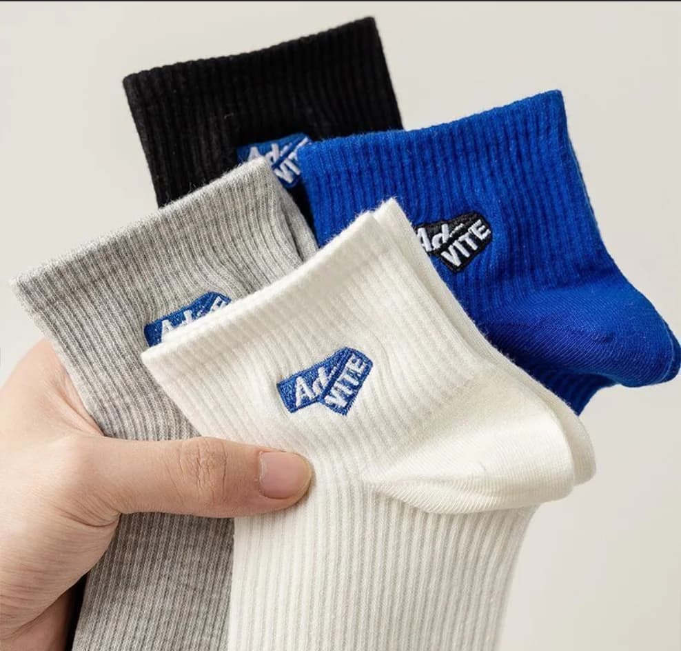5 pairs of short socks for vintage men, new summer style, with letters and numbers 7, fashionable basketball socks with low heel.