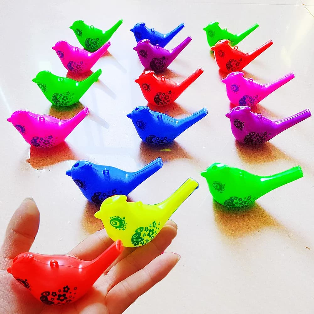 12 pezzi simpatico animale uccello fischio cheerleader giocattolo sportivo per bambini festa di compleanno per bambini pacchetto di bomboniere regalo di ripieno di pinata