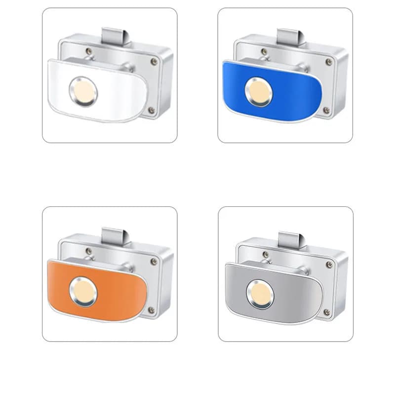 Serratura per impronte digitali per cassetti in lega di zinco integrata che forma ricarica USB Smart Lock Bluetooth remoto per armadio da camera da letto per ufficio