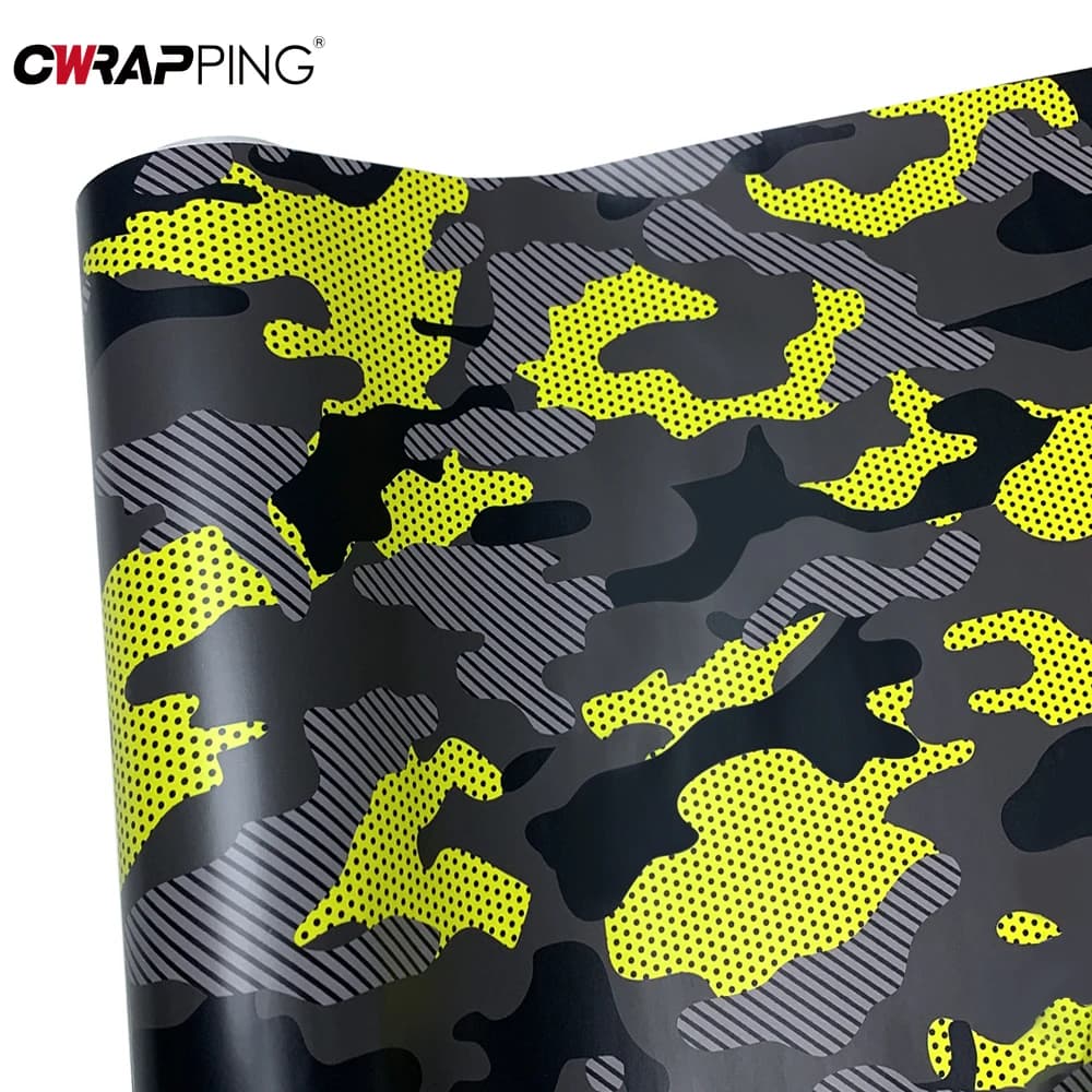 Pellicola Adesiva in Vinile per Auto, Sticker Camouflage, Accessori Esterni per Auto, Decorazione per Caschi da Moto e Veicoli