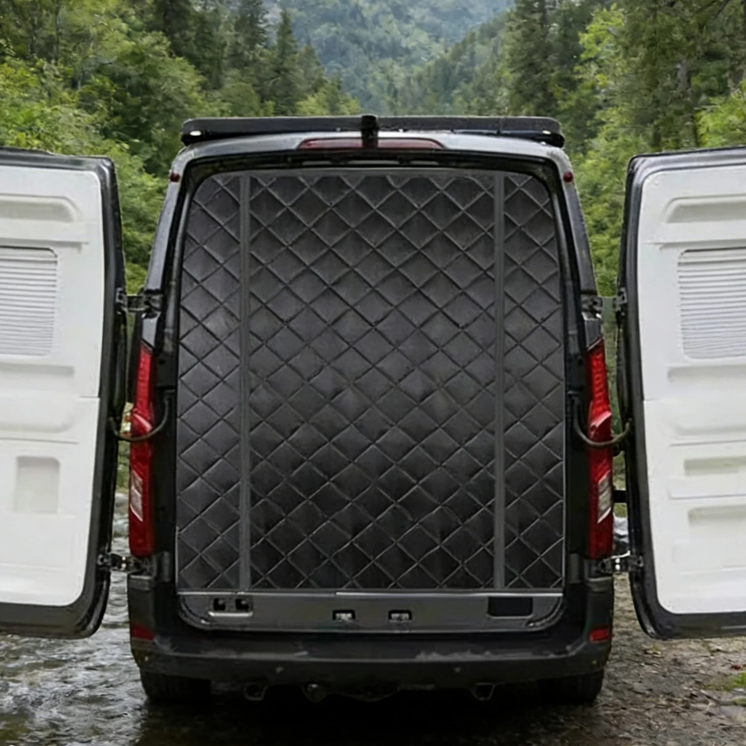 Thermal insulation for rear hatch for Fiat Ducato, Peugeot Boxer, Relè Citroen, RAM ProMaster For Van Thermal/fredish protection and obscurant