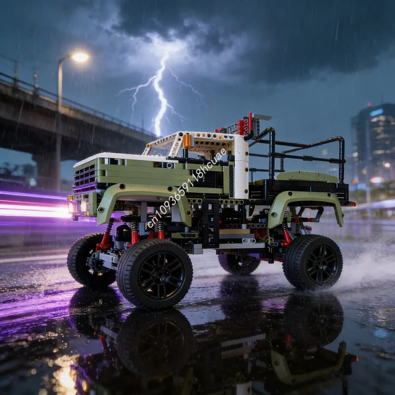 1810 Pezzi MOC Modello Tecnico Monster Truck Blocchi da Costruzione Regalo di Natale Giocattoli Educativi Fai-da-Te Idea Creativa