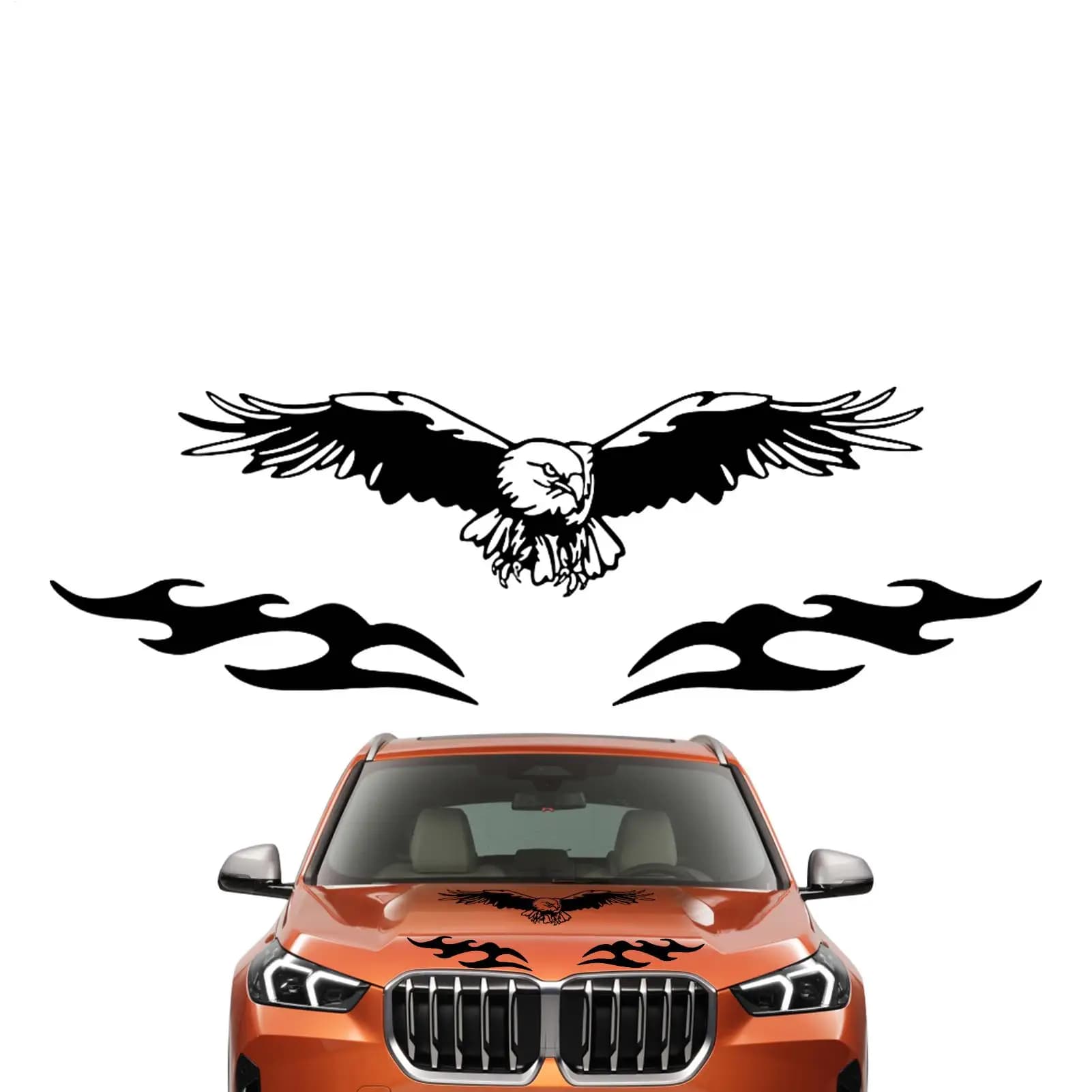 Strisce Adesive per Auto, Adesivi Impermeabili Aquile per Paraurti, Decorazioni per Veicoli, Camion, Cofano, Modellismo Fai-da-te