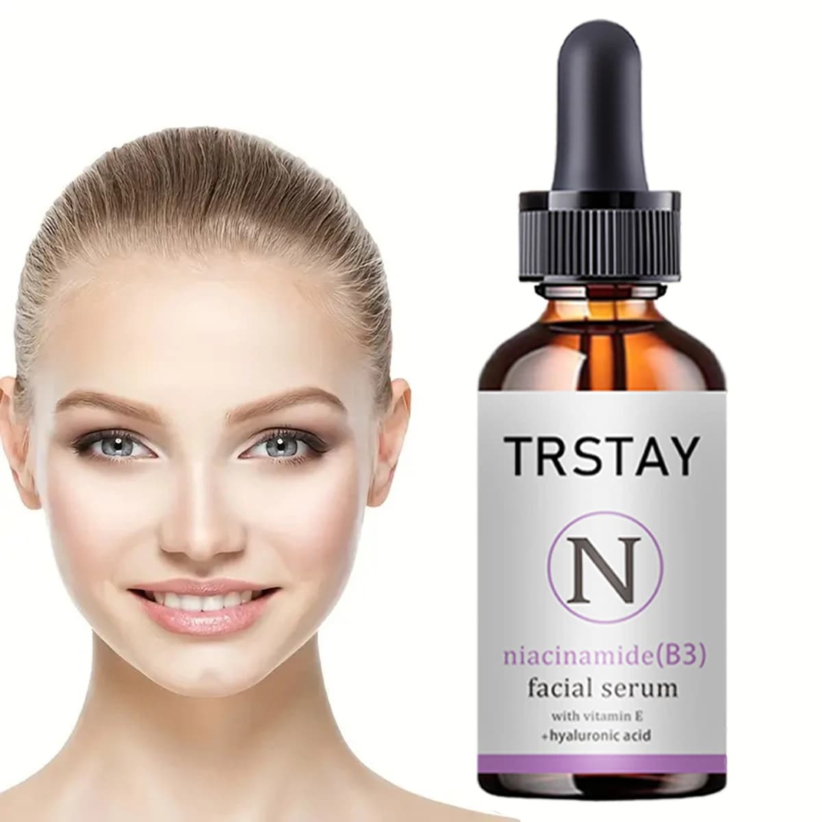 5ML/15ML/30ML/50ML/ TRSTAY Nicotinamide (B3) siero viso con vitamina E + penetrazione acido ialuronico accelera il collagene