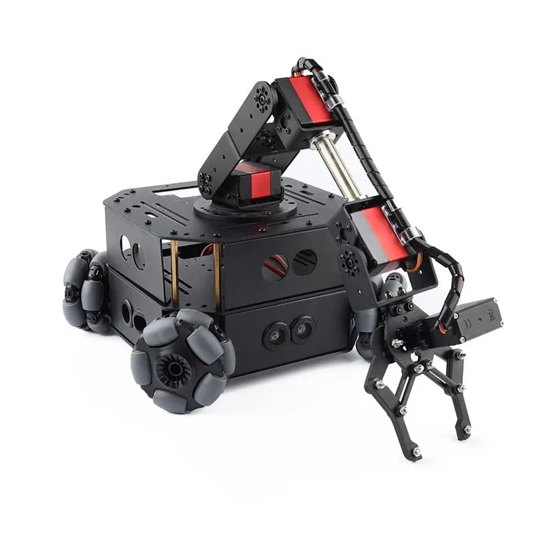 4wd Omni Wheel Robot Car Robotic Arm Chassis Wireless RC Car Programming for Arduino Avoidance Obstacles