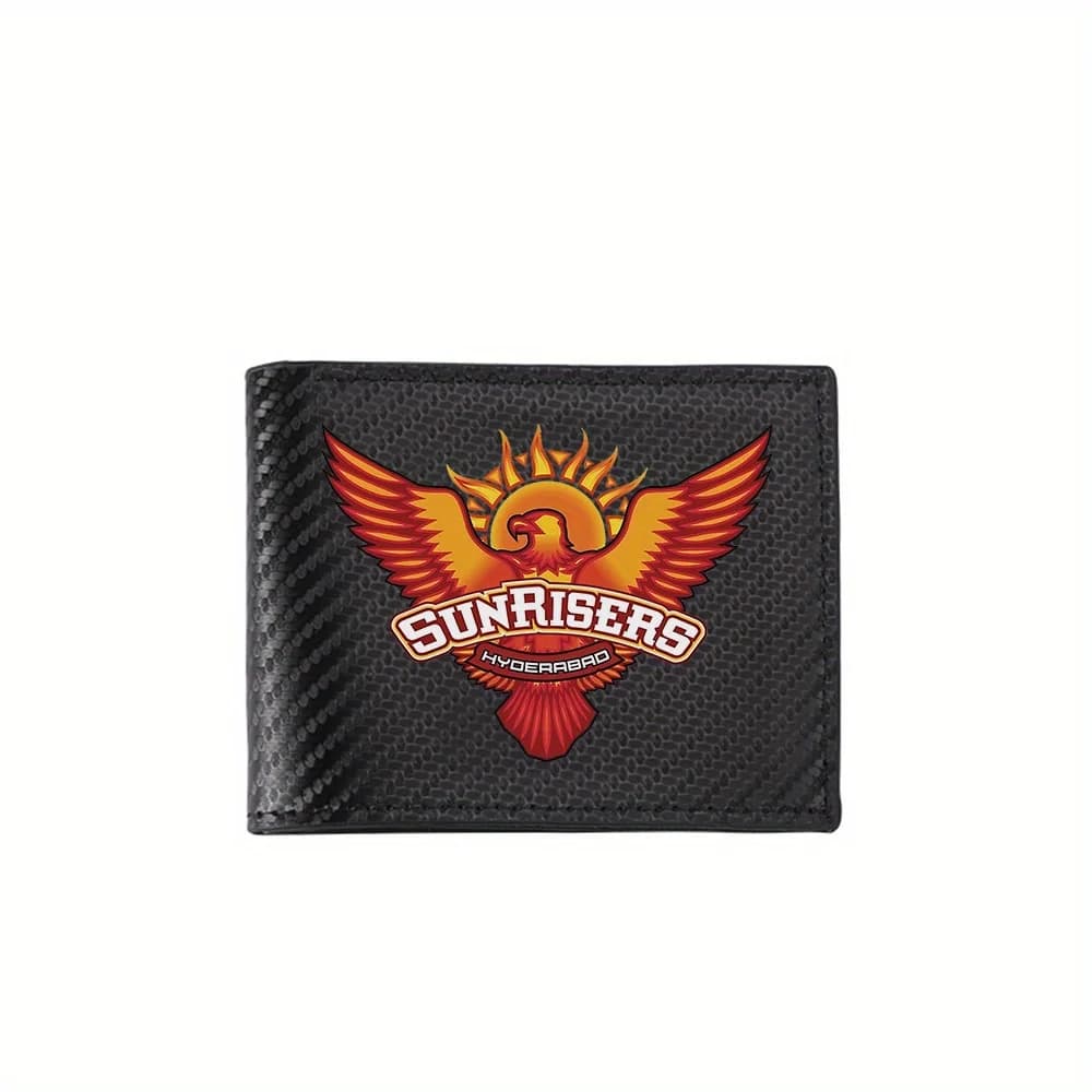 Logo delle ali d'aquila Sunrisers Hyderabad sport Portafogli da uomo Semplice Business Moderno Design di stampa elegante Regali per il padre Boyfrie