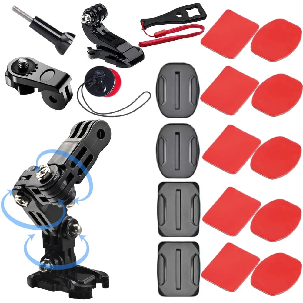 Bike helmet kit for GoPro Hero 1110 9 8 7 Action Camera Accessories Set Mounting bracket for chin Bike chin support for Go Pro