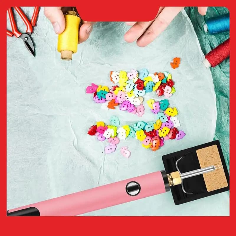 Kit bruciatore filo ricaricabile per creazione di gioielli, strumento Zapper filo digitale, artigianato in pelle, cucito, tessitura e incordatura