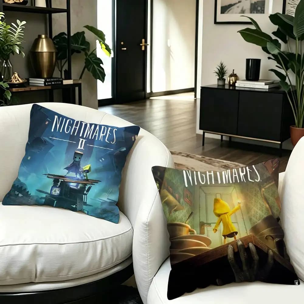 Game L-ittle N-ightmares Cushion Cover Inches Farmhouse Decor Home Throw Pillow Covers For Couch Decorations