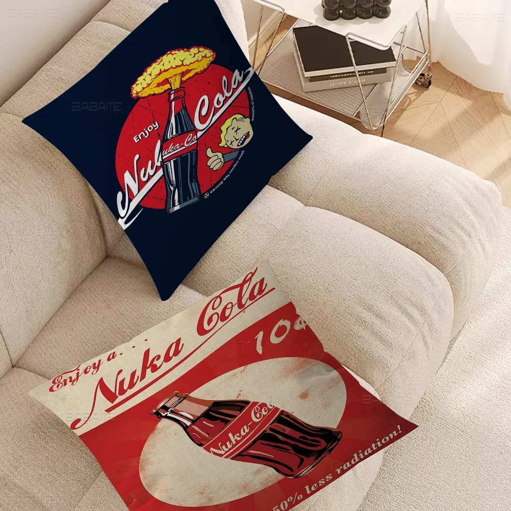 Fallout 3 4 Game Office Cuscino Federa per auto 45X45CM Federa lombare Federa per divano