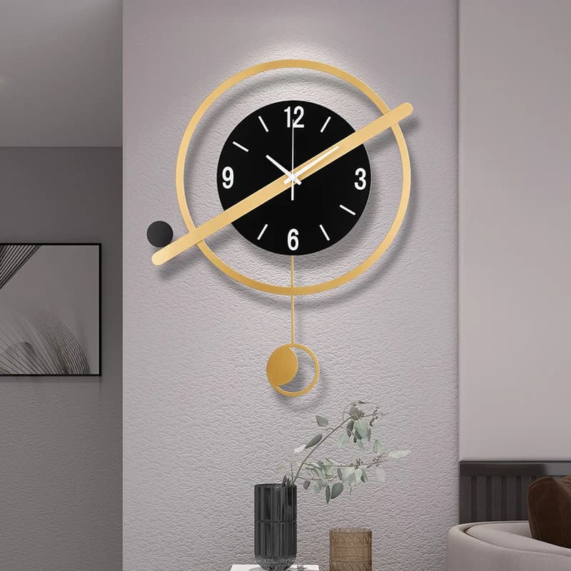 Orologio da Parete Silenzioso di Lusso per Aula e Gaming, Decorazione Nordica per Arredamento Casa