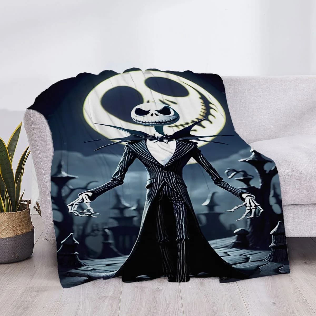 Coperta carina Nightmare Before Chritsmas Soffici coperte morbide e getta Plaid Copertura di lusso Lancio del divano Ginocchio Microfibra Star H Anime