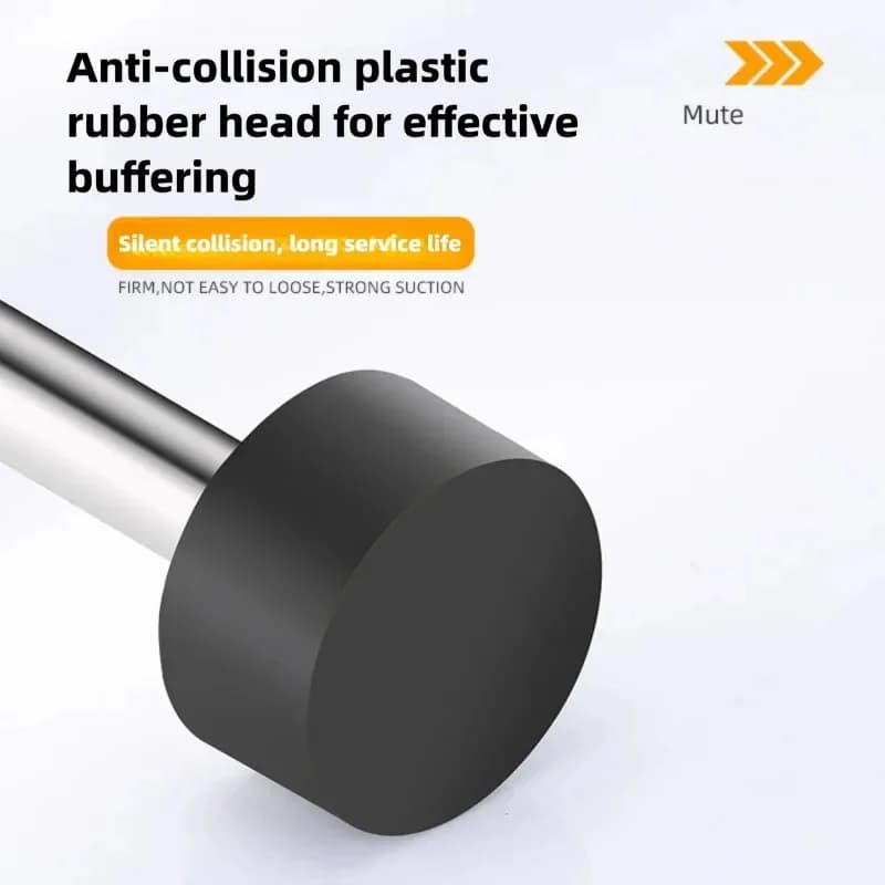 Self Adhesive Rubber Door Stopper, Non-Punch Floor Protection, Heavy Duty Anti-Collision Door Stop for Home and Office
