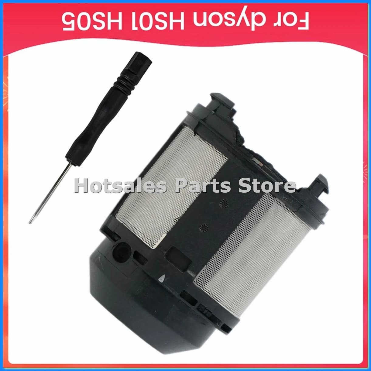 Replacement cover for internal filter for HS01 HS05 models Dust cover for internal filter for iron curlers Black- A57M