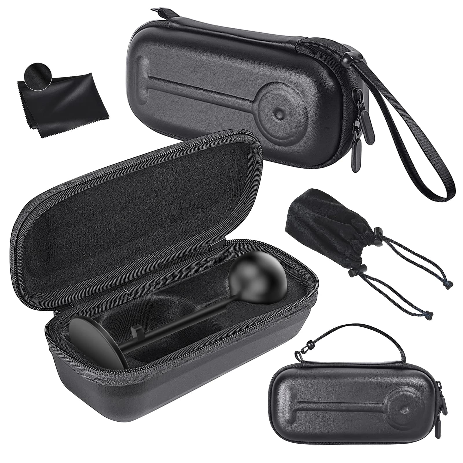 Borsa portaoggetti per fotocamera JYS-NS2316 per Switch 2, borsa in PU antigraffio con maniglia resistente, custodia per privacy e panno per lenti