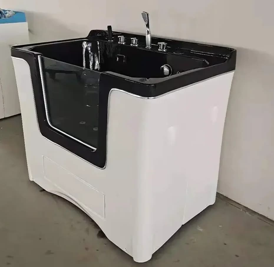 Animal Bathtub for Pet Grooming and Cleaning Applications