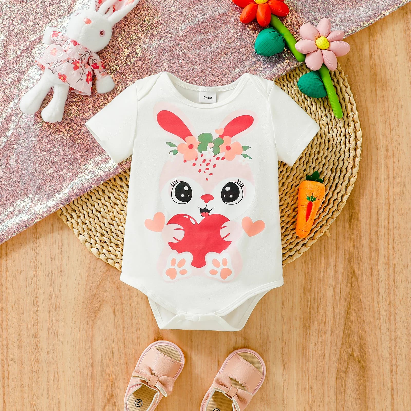 Babies' Cartoon Printing Dress, Babies' Clothing, Summer, Short-sleeved