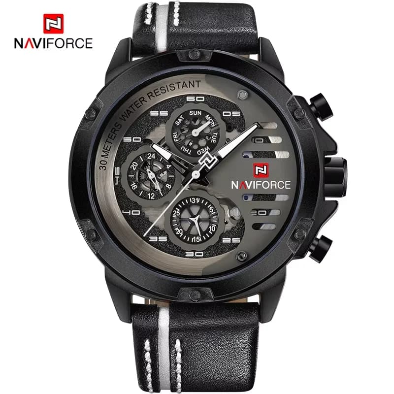 NAVIFORCE Nuovo Orologio Sportivo Militare da Uomo, Orologio da Polso Maschile di Lusso, Elegante e Casual, Relogio Masculino