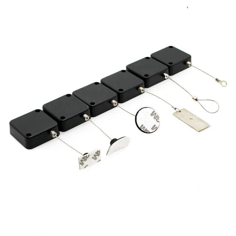 50 pezzi Display antifurto Pull Box prodotti per supermercati Anti perdita corda Pull Rope Reel