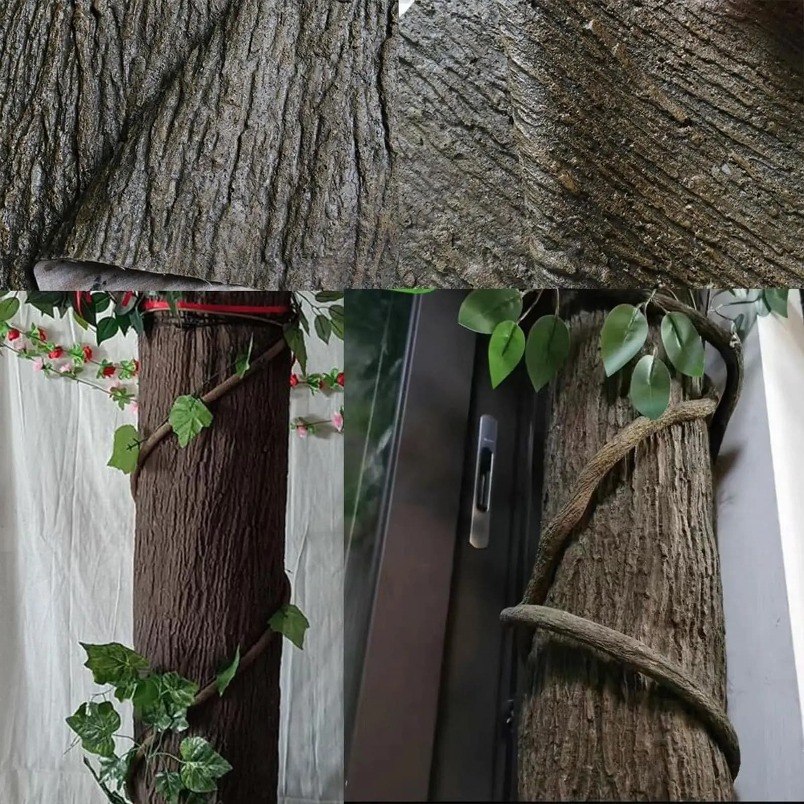 Artificial Tree Simulation Realistic Wrap Covering Faux Plant Decor for Street Indoor Outdoor