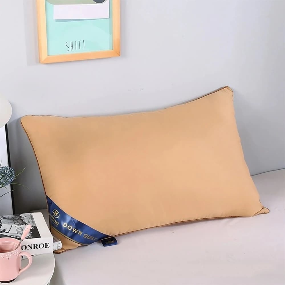 100% cotone bianco rimbalzo cuscino per la schiena tinta unita morbido e confortevole letto per camera da letto cuscino per dormire 5 stelle hotel casa singolo cuscino per adulti