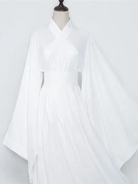 Donna Uomo Bianco Nero Top Gonna Abito Intimo Antico Pantaloni per la casa Abiti per dormire Abbigliamento tradizionale cinese Hanfu